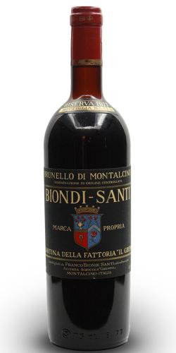 Brunello di Montalcino Riserva 1977 picture